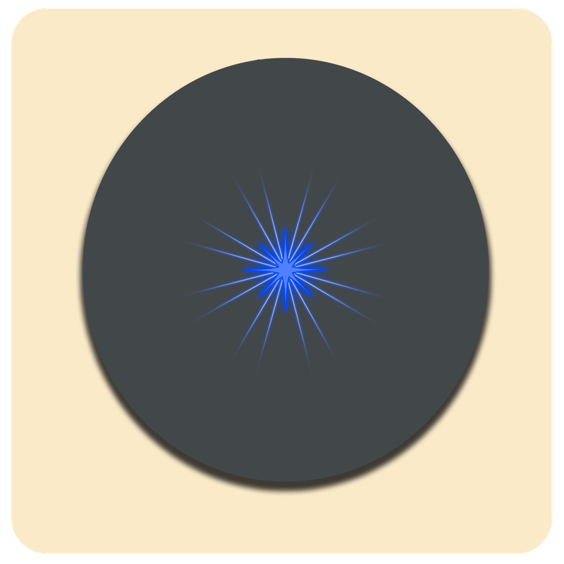 Dessous de verre lumineux avec piles de rechange offertes | Design : Anthracite