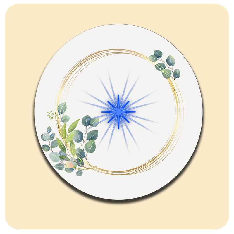 Dessous de verre lumineux avec piles de rechange offertes | Design : Raffiné