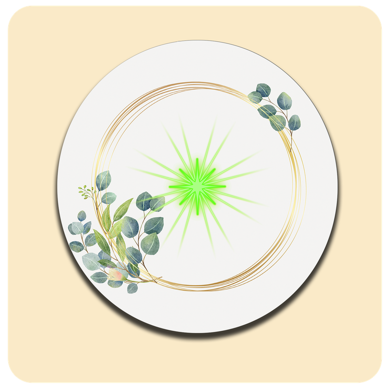 Dessous de verre lumineux avec piles de rechange offertes | Design : Raffiné