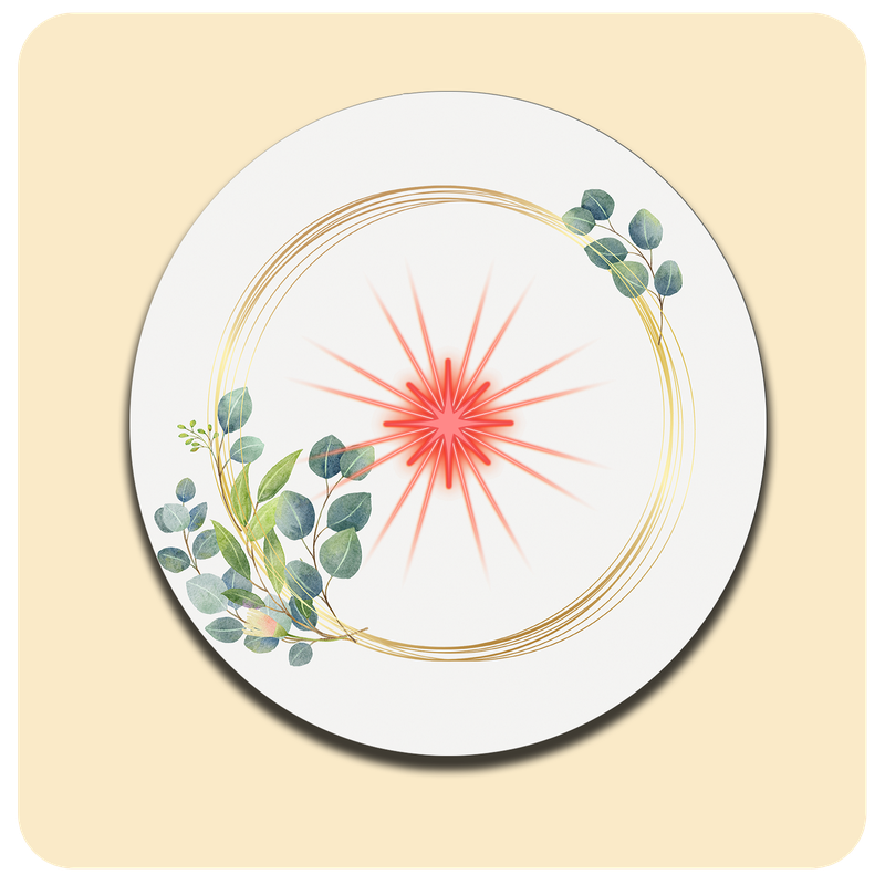 Dessous de verre lumineux avec piles de rechange offertes | Design : Raffiné