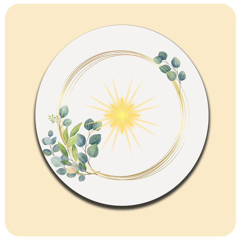 Dessous de verre lumineux avec piles de rechange offertes | Design : Raffiné