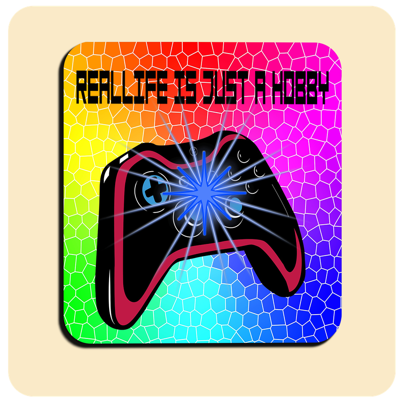 Dessous de verre LED lumineux avec piles de rechange offertes | Design : Gaming