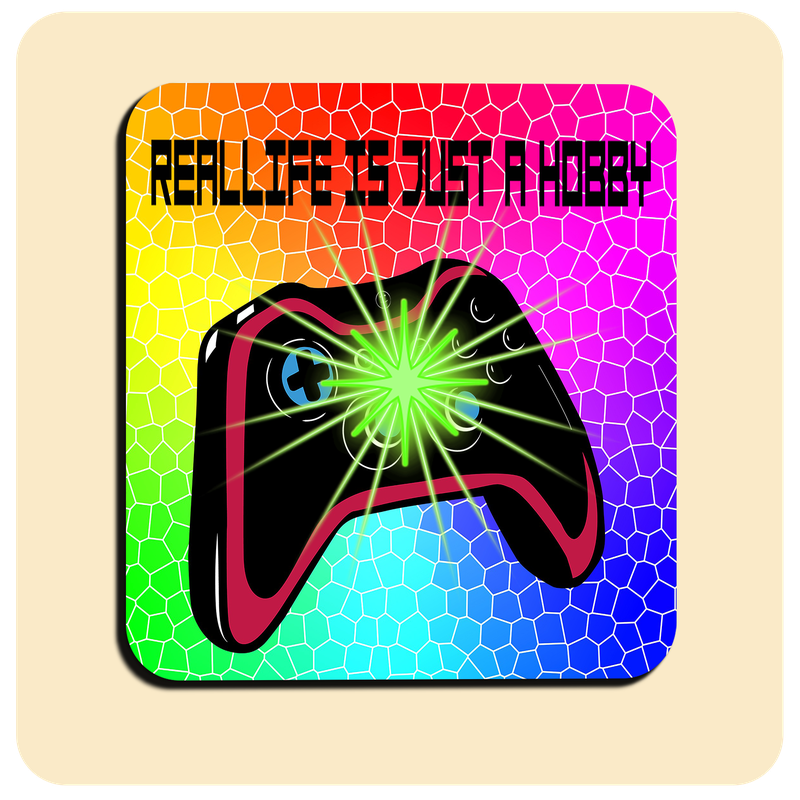 Dessous de verre LED lumineux avec piles de rechange offertes | Design : Gaming