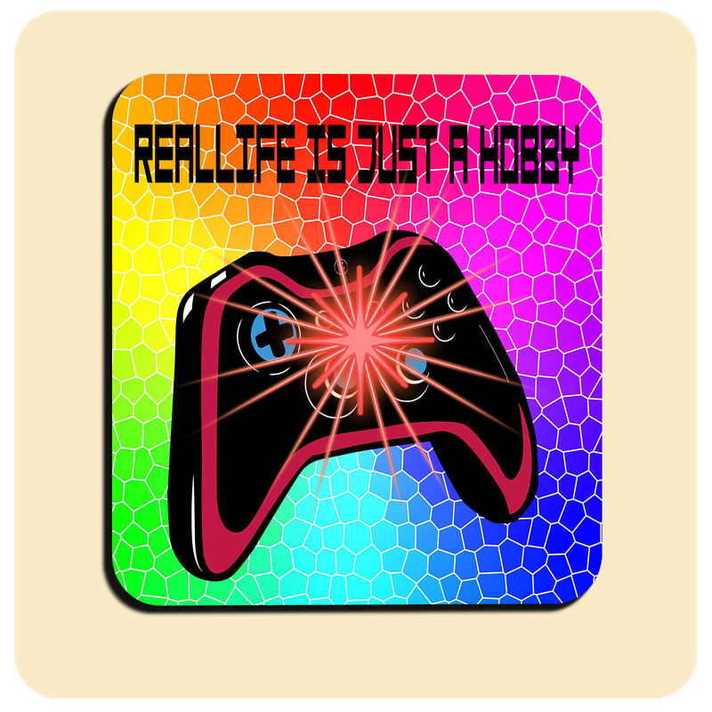 Dessous de verre LED lumineux avec piles de rechange offertes | Design : Gaming