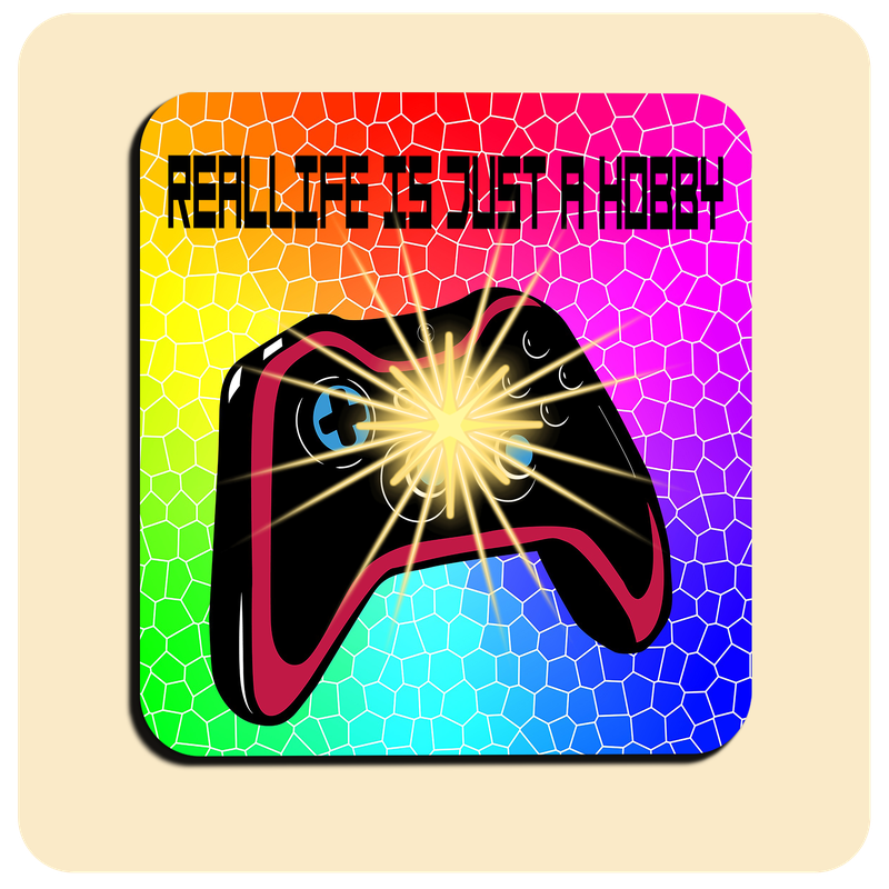 Dessous de verre LED lumineux avec piles de rechange offertes | Design : Gaming