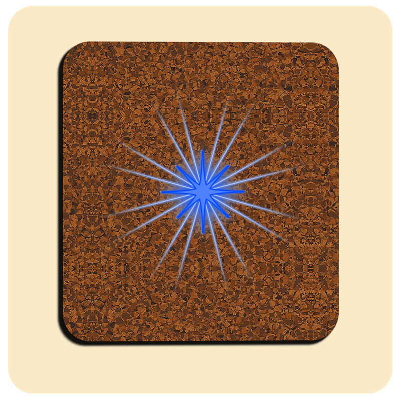 Dessous de verre lumineux avec piles de rechange offertes | Design : Liège