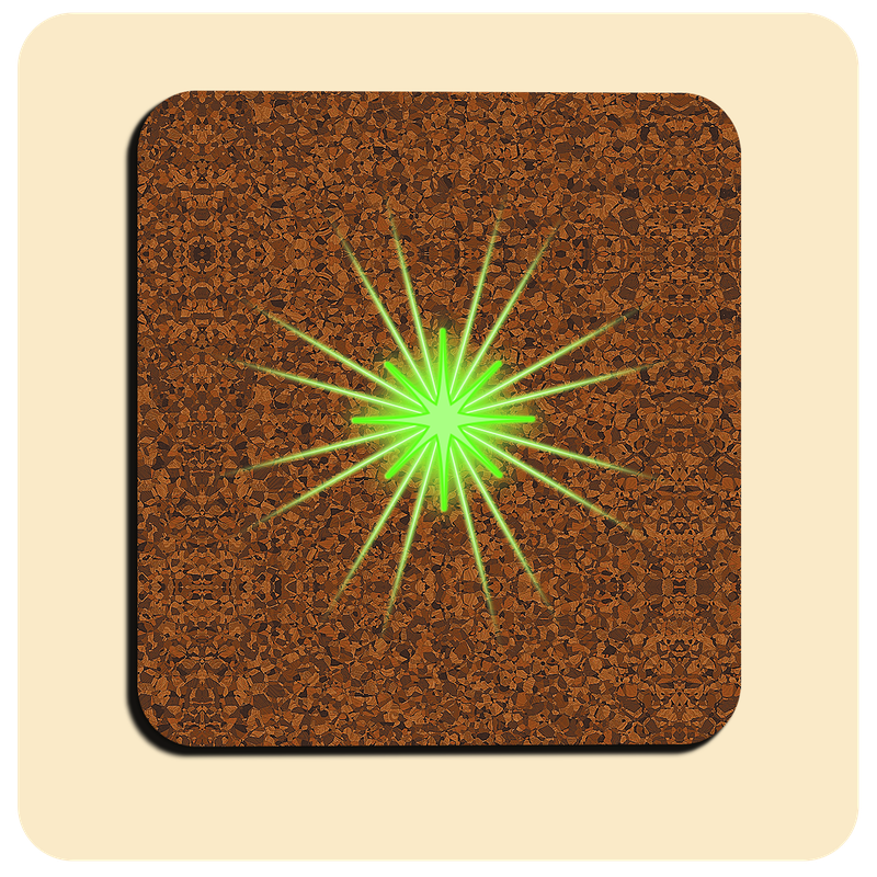 Dessous de verre lumineux avec piles de rechange offertes | Design : Liège