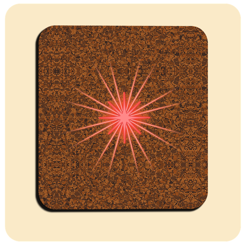 Dessous de verre lumineux avec piles de rechange offertes | Design : Liège