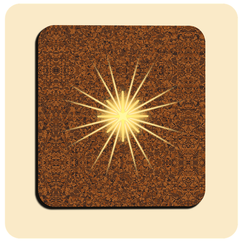 Dessous de verre lumineux avec piles de rechange offertes | Design : Liège