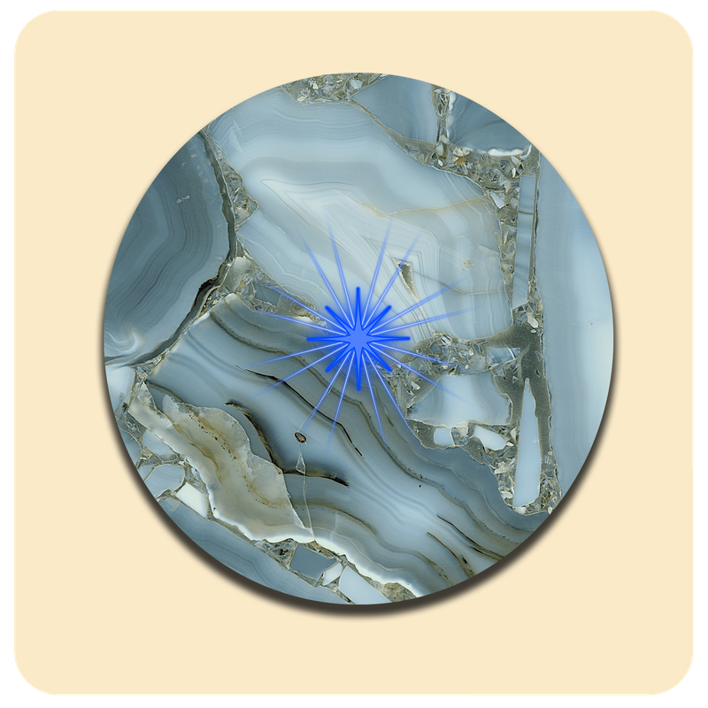 Dessous de verre lumineux avec piles de rechange offertes | Design : Cristal