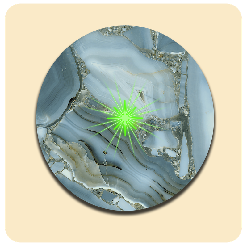 Dessous de verre lumineux avec piles de rechange offertes | Design : Cristal