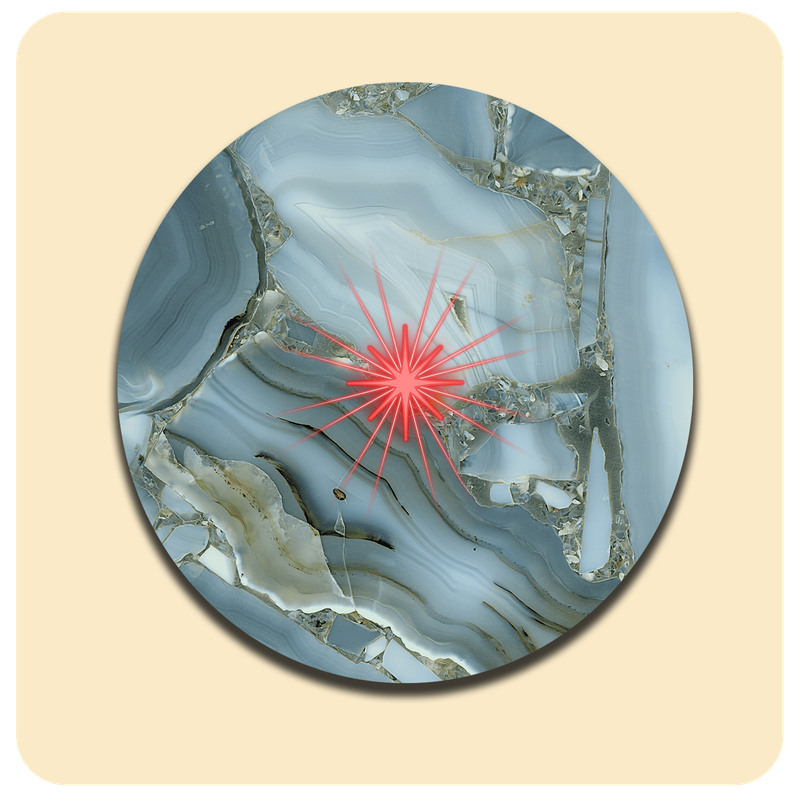 Dessous de verre lumineux avec piles de rechange offertes | Design : Cristal