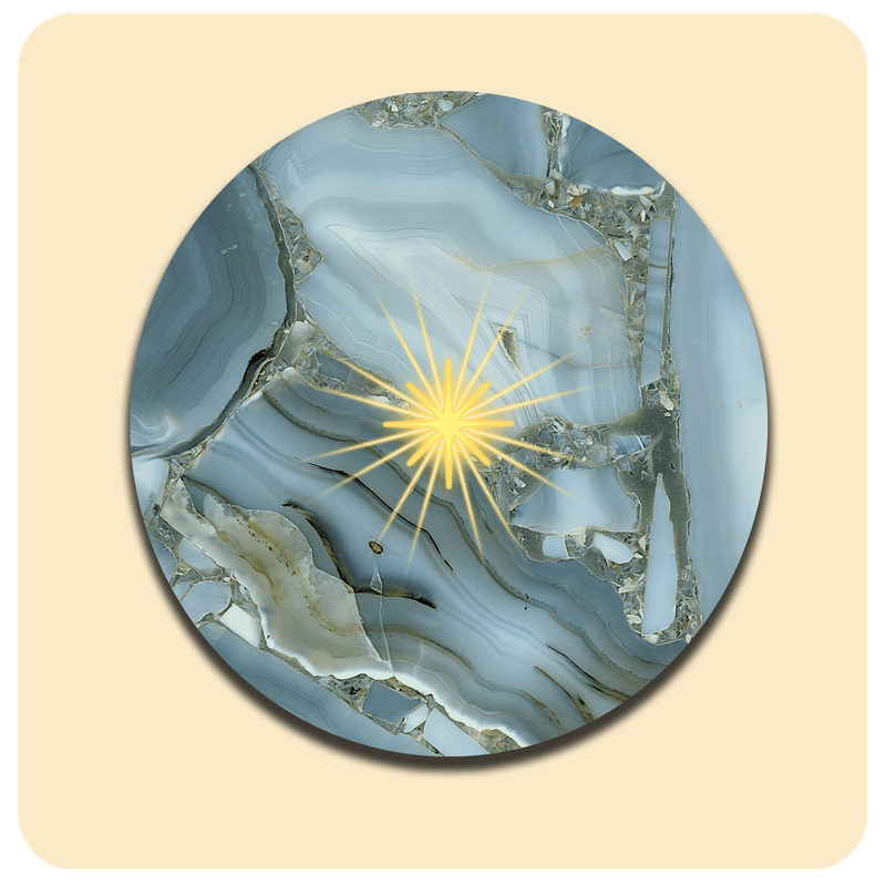 Dessous de verre lumineux avec piles de rechange offertes | Design : Cristal