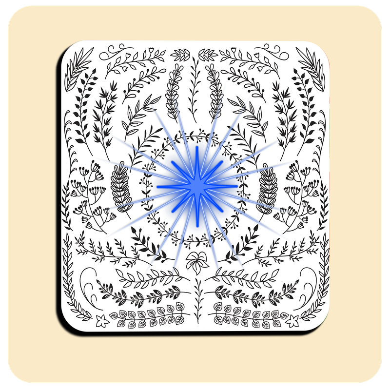 Dessous de verre lumineux avec piles de rechange offertes | Design : Nature