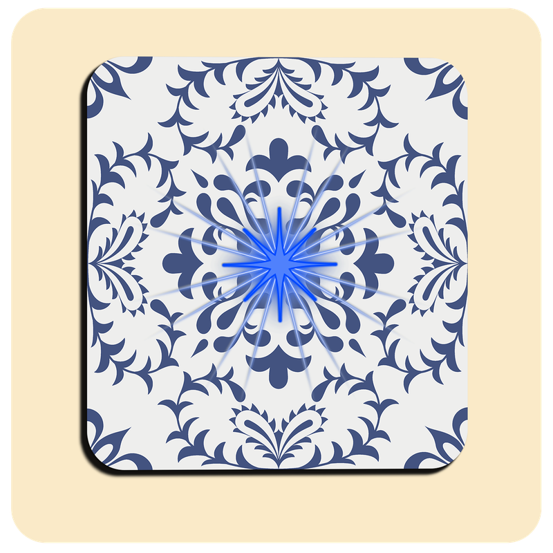 Dessous de verre lumineux avec piles de rechange offertes | Design : Nordique