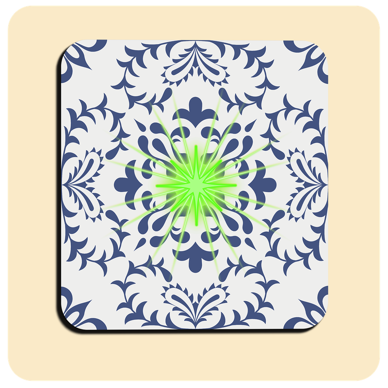 Dessous de verre lumineux avec piles de rechange offertes | Design : Nordique