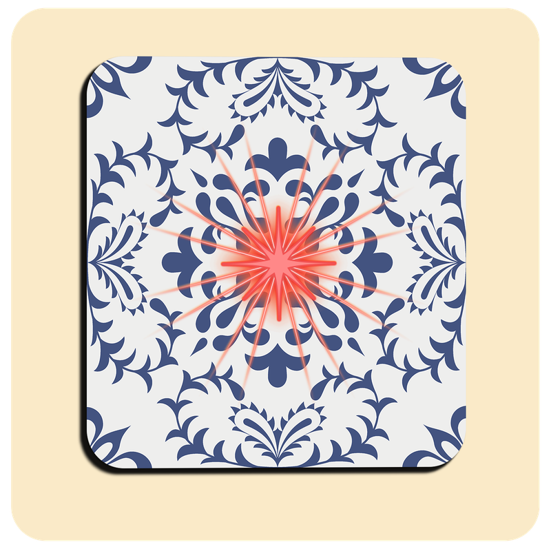 Dessous de verre lumineux avec piles de rechange offertes | Design : Nordique