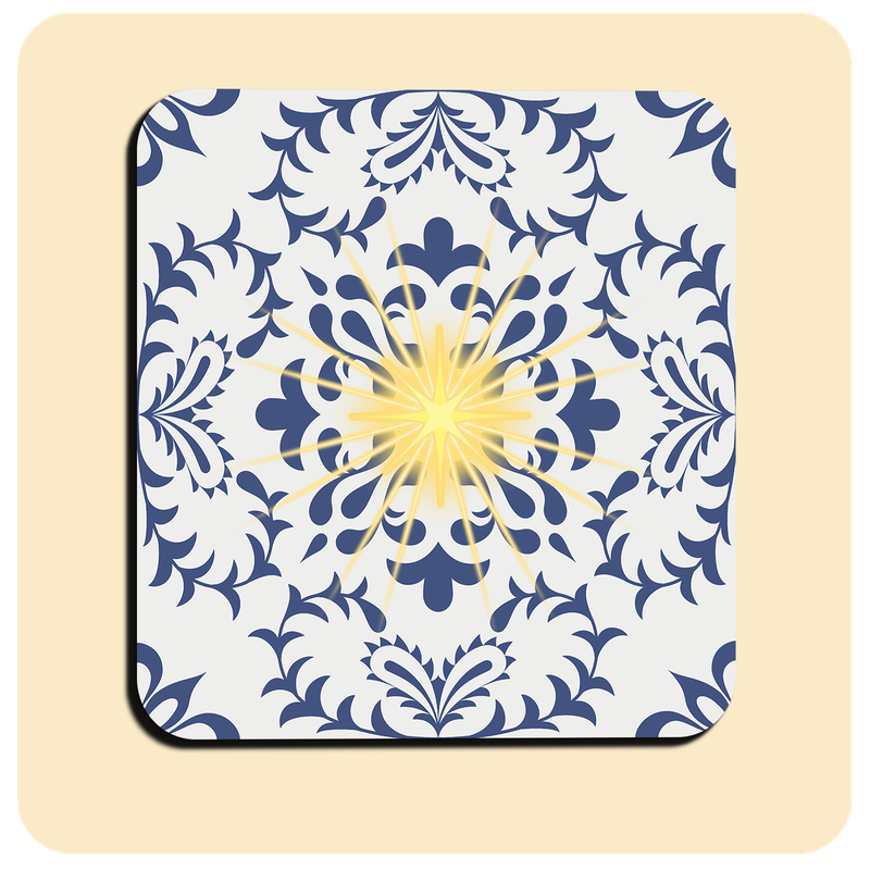 Dessous de verre lumineux avec piles de rechange offertes | Design : Nordique