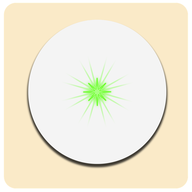 Dessous de verre lumineux avec piles de rechange offertes | Design : Blanc