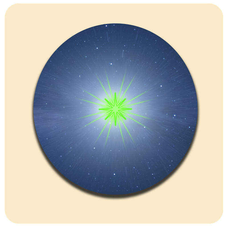 Dessous de verre lumineux avec piles de rechange offertes | Design : Univers