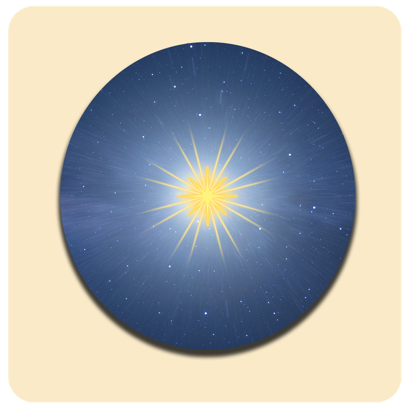 Dessous de verre lumineux avec piles de rechange offertes | Design : Univers