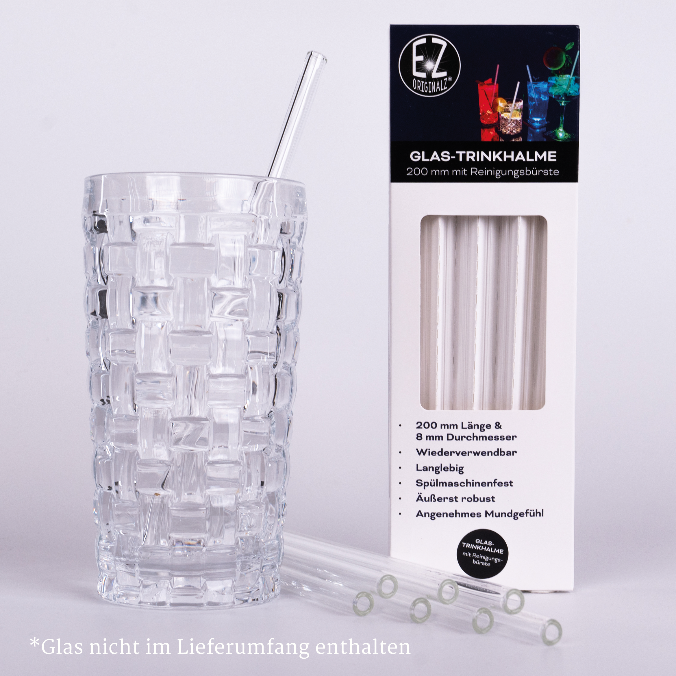 8 EZ Originalz Pailles en verre 